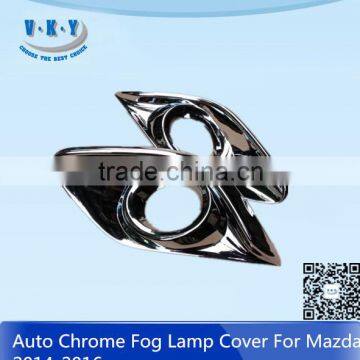 AUTO CHROME FOG LAMP COVER 2014-2015 FOR MAZDA