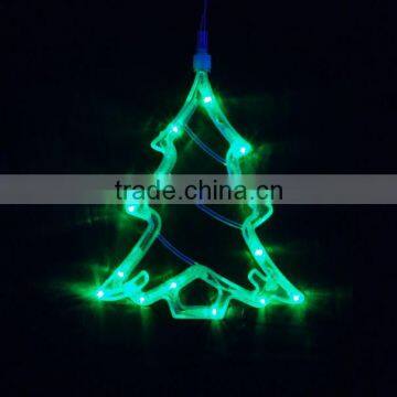 Indoor decoration led tree lighting,white tree wedding decor,leaf string lights