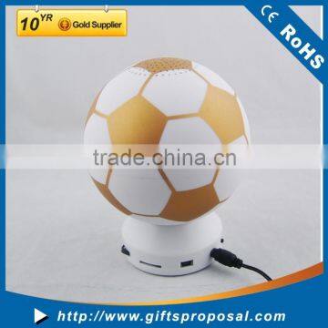 Fctory Price Promotional Gift Football shape Round Cute Mini Speaker Portable Speaker Bluetooth Speaker