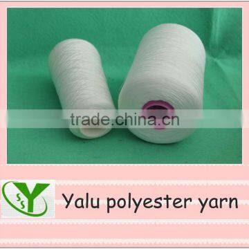 whiteness 100% polyester spun yarn cone