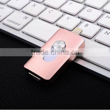 2016 new product multfunctional 3 in 1 usb flash drive for iphone