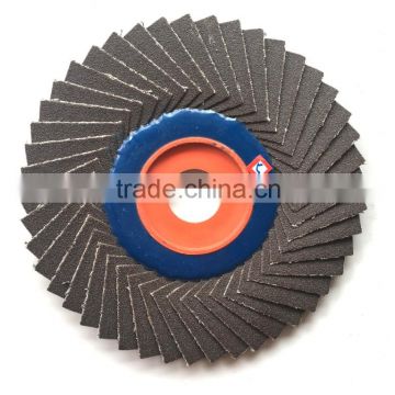 80-320grit 4inch 100mmx 16mm korea style flower-shaped flap disc calcined alumina Flexible Flap Disc