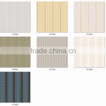 on Sale Deep Embossed Pvc Coated Wallpaper, Dark Blue Fashion Vertical Stripe Wall Decor for Residential , High End Wall Paper photo-3