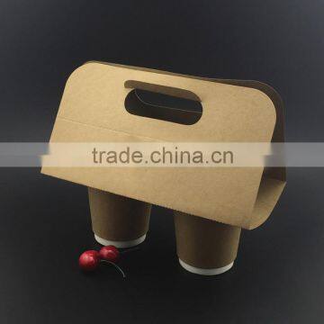 High quality low price eco-friendlly paper cup holder with handle