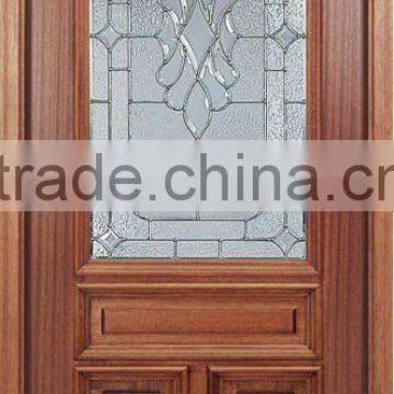 Glass Inserts Solid Wood Doors Arch Design DJ-S5366MA-1