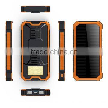 New Private Mould Solar Power Bank 8000mah with lamp