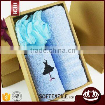 eco-friendly cotton gym embroidered towel with CE certificate