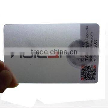 Clear transparent Plastic PVC business card with RFID chips