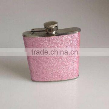 6oz 304 Stainless Steel Hip Flask with water transfer printing