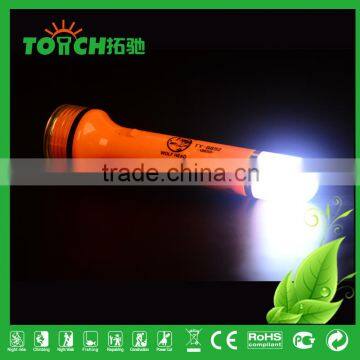 2016 New Disign Rechargeable LED Flashlights With Charger Multifunctional Camping Light Plastic Torch Light High Quality Lamp photo-2