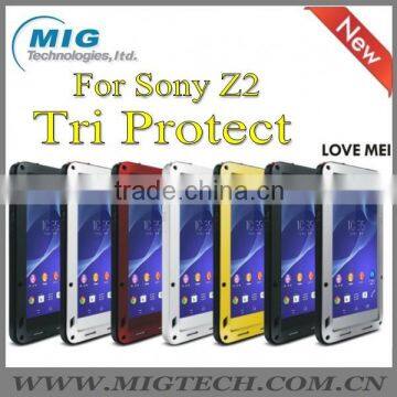 7 colors LOVE MEI Powerful for Sony Z1 case , Shockproof Waterproof Rugged Gorilla
