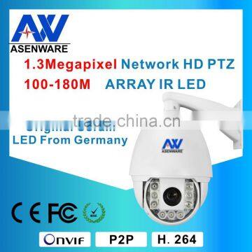 1.3MP 960P Speed Dome PTZ IP Network Camera upto 100-180M IR distance