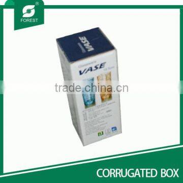 Paperboard corrugated box with glossy varnishing