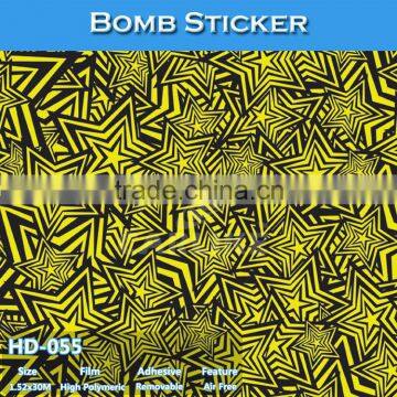 HD-057 High Quality Fashion Waterproof Bomb Sticker Film Car Vinyl Wrap photo-5