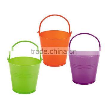 2016 Hot Sale Mini Halloween Color Pails High Quality Wholesale Popular Promotional Plastic Buckets with Handle for Party Favors