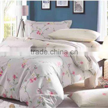 100% cotton pigment print new design european style bed sheet