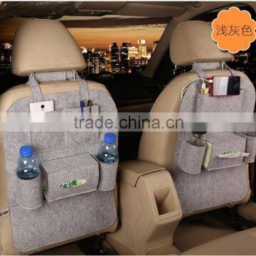 Back Seat Organizer Type and Polyester Material back seat car storage bag organizer Felt Automobile Seat Back Bag