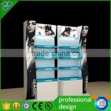 Popular Make Up Store Display Stand With Bottom Box