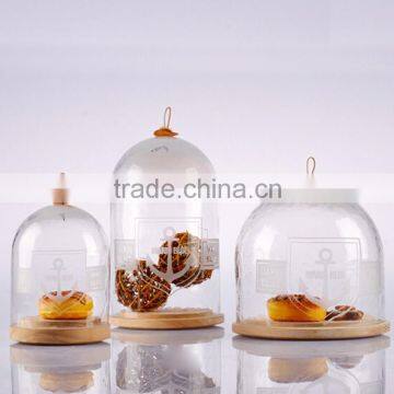 wedding&home decoration glass dome, glass cloche for decoration