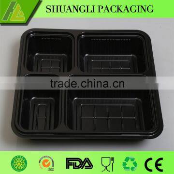 black disposable food container microwave safe lunch boxes