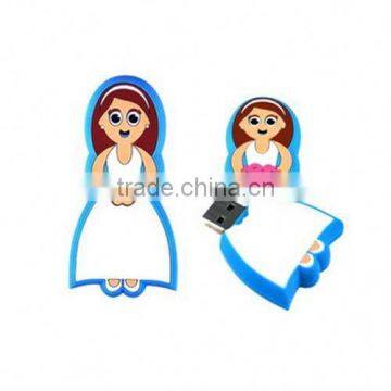 2014 new product wholesale cute girl usb flash drive free samples made in china