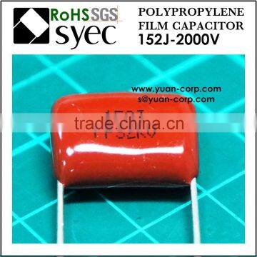 High Voltage 152J 2KV Polypropylene Film Capacitor