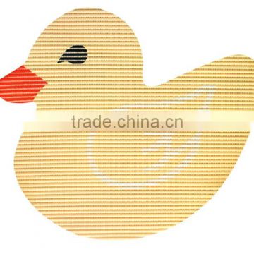 anti slip fancy animal shape PVC foam soft duck bath mat