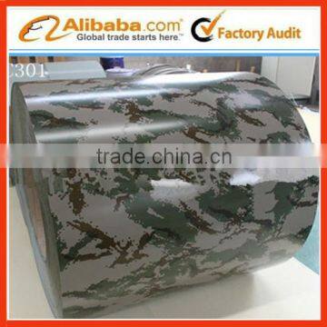 Decora Beautiful Styles Camouflage Pattern Buildings Constructions PPGI 0.13mm-0.8mm Thickness Zinc Coated Steel Coils/Plates