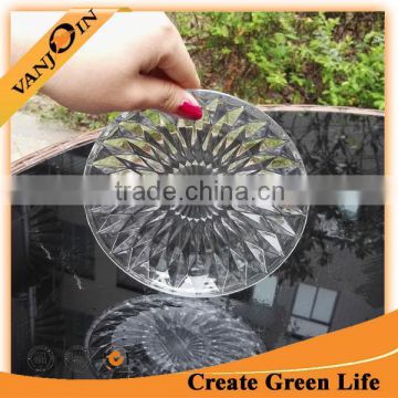 Hotel Use Cheap Glass Plate Round Shape For Salad