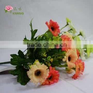 Home & office Decorative lovely fabric artificial flowers Chrysanthemum bouquet