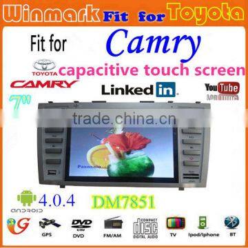speical 7'' 2din car-pad for Toyota CAMRY 2007-2011 with 3G/WIFI/GPS/BT/RADIO/TV/PIP/RDS/Games/etc DM7851C