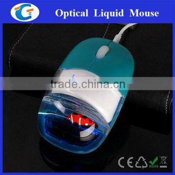 wired usb computer mice mouse aqua with led logo