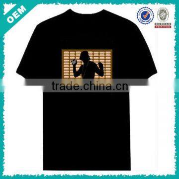 New! 2014 Summer Hot Sale Custom Fancy EL Flashing T Shirt (lyt-0400050)