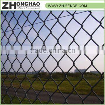 Proper price top quality high quality vinyl chain link fence/triangle bent fence