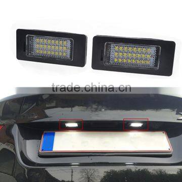 1 Pair 12V LED License Plate Lights Lamp SMD3528 6000K For BMW X6 E82 E88 E90 E92 E93 E39 E60 Sedan M5 E70 5 E71 E72