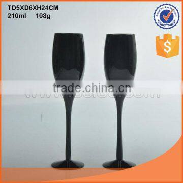 Wholesale 220ml Colored White Wine Stemmed Glass