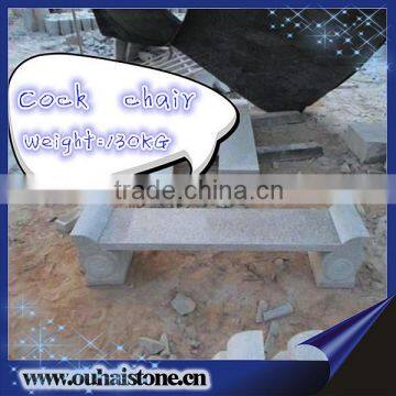 Various designs cock shape chair granite stone park benches