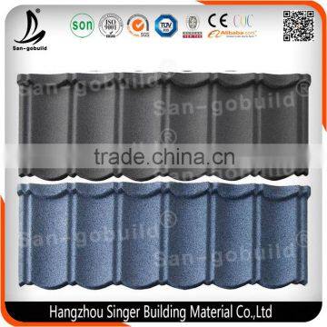 2016 Durable High Quality Colorful Stone Coated Metal Roofing Tiles