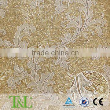 Metallic gold foil wallpaper for home decor