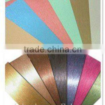 Brushed Gold/ Silver Aluminum Composite Panel ACP Building Material Wall Cladding