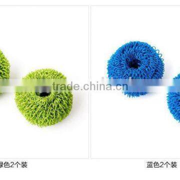 Polyester fiber scourer spiral scourer/high technology macufactured and good quality material used /hot sell in world