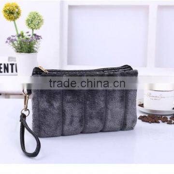 Online wholesale shop multicolor faux fur handbag