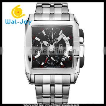 WJ-5533 Stainless Steel Lumious Quartz 3ATM Waterproof Complete Calendar Megir Watch photo-2