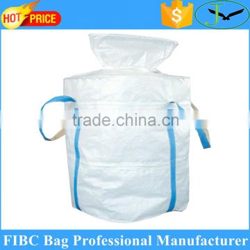 China OEM top spout ton bag for 1000kg, storaging and transporting sulfur granules FIBC bag