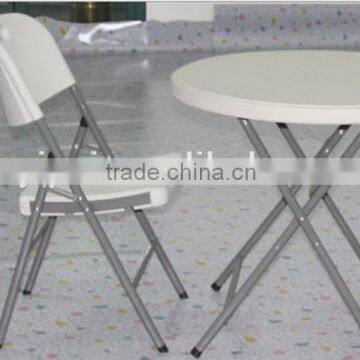 PP Table Round Small Folding Iron Table Bar Cocktail Plastic Tables for Wholesale YPP16 photo-2