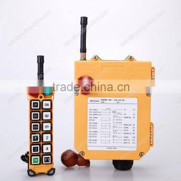 F24-12s 12 channel single speed push button gantry crane wireless remote control