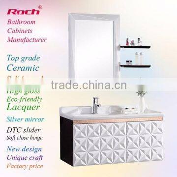 ROCH 8006 Europe Style Wood Vanity Piano Varnish Bathroom Cabinet