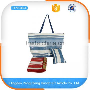 Hot sell fashoin colorful summer printed promotional women clear beach bag with zipper                        
                                                                                Supplier's Choice