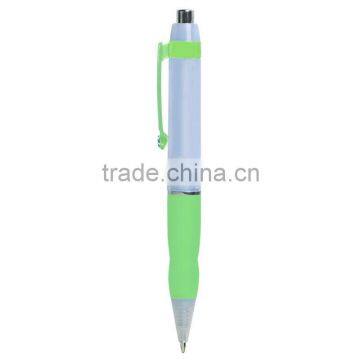 Gala Plunger Action Pen-Lime Green Side