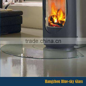 LT 6mm 8mm standard competitive custom size tempered 6mm 8mm 12mm low price tempered glass coaster for fireplaces